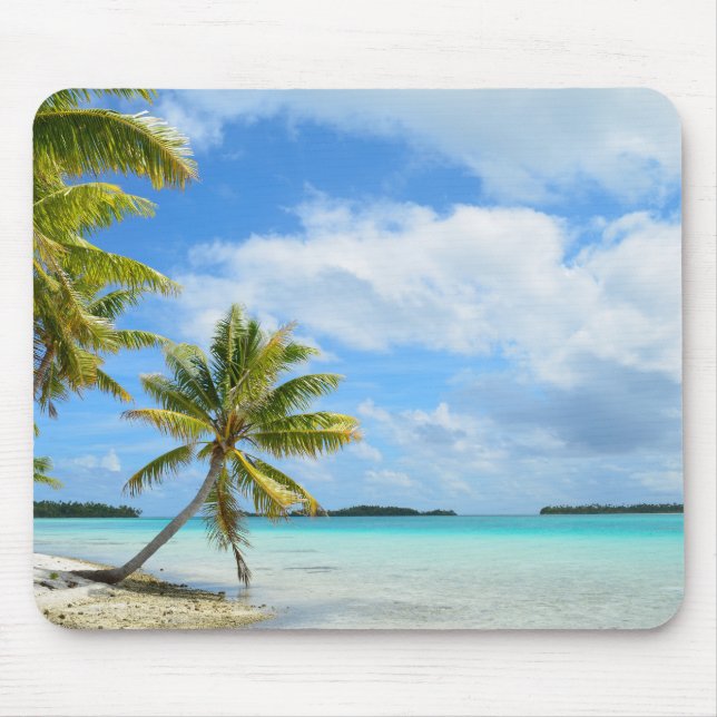 Tapis De Souris Mousepad de plage de palmier (Devant)