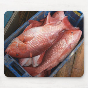 Tapis De Souris Mousepad de poisson de Snapper Rouge