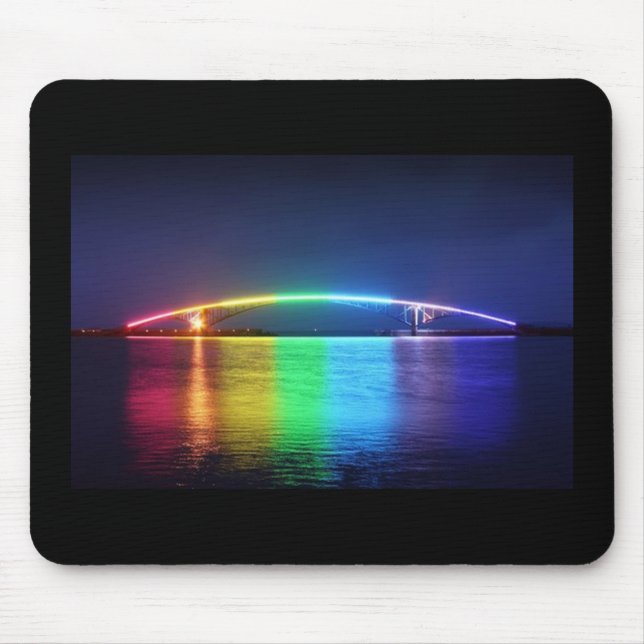 Tapis De Souris mousepad de pont en arc-en-ciel (Devant)