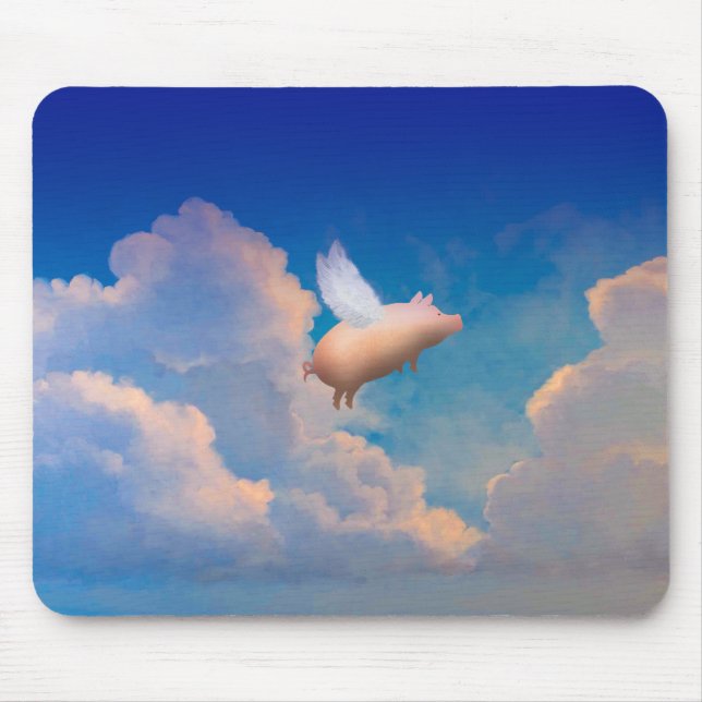 Tapis De Souris mousepad de porc de vol (Devant)