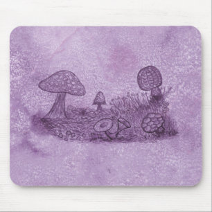 Tapis De Souris Mousepad de prairie de champignons