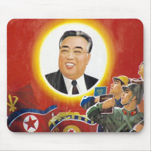 Tapis De Souris Mousepad de rouge de Kim Il-sung