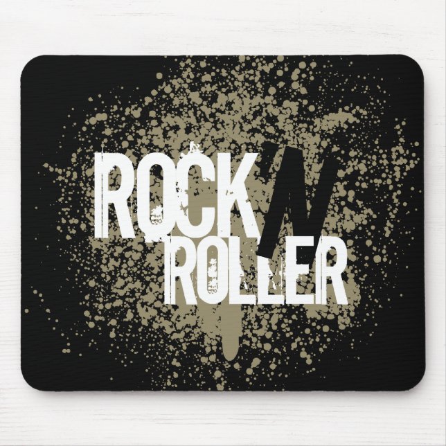 Tapis De Souris Mousepad de rouleau de la roche "n" (Devant)