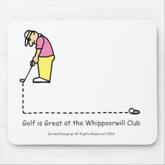 Tapis De Souris Mousepad de salutations de golf