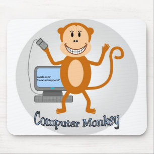 Tapis De Souris Mousepad de singe d'ordinateur
