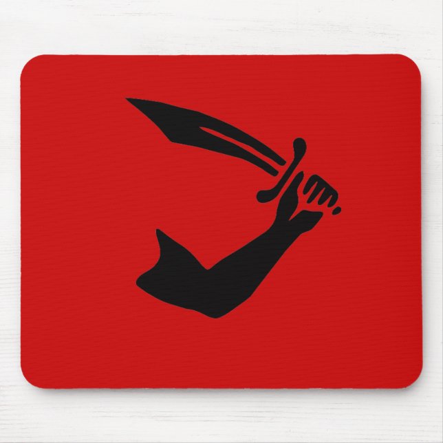 Tapis De Souris Mousepad de Thomas Tew (conception noire) (Devant)