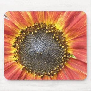 Tapis De Souris Mousepad de tournesol rouge et jaune