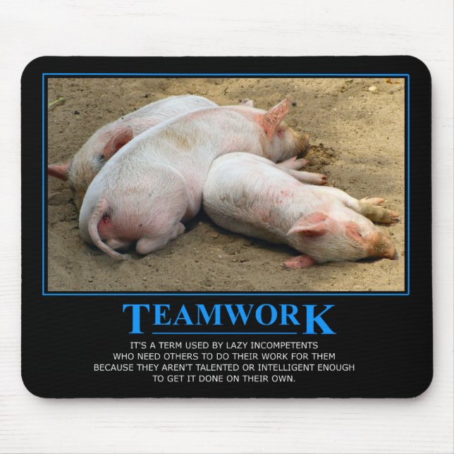 Tapis De Souris Mousepad de travail d'équipe (Devant)