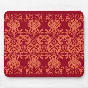 Tapis De Souris Mousepad décoratif orange de motif de