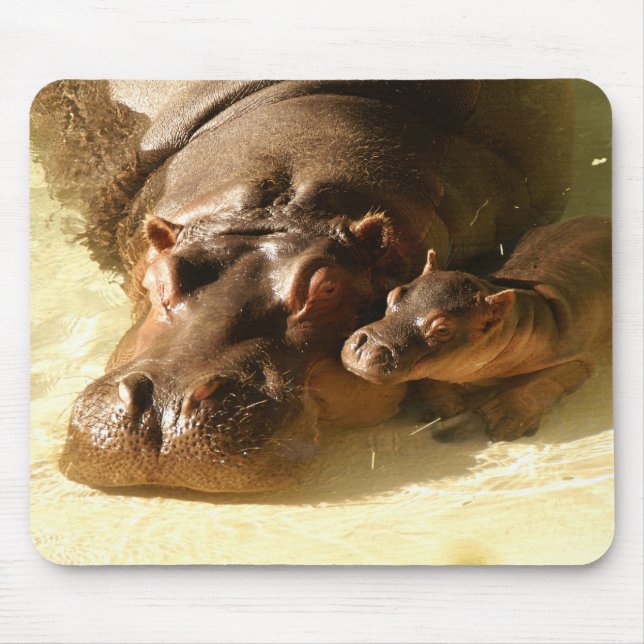 Tapis De Souris mousepad d'hippopotame (Devant)