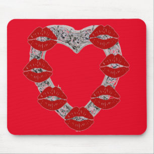 Tapis De Souris Mousepad Diamond Heart Kisses