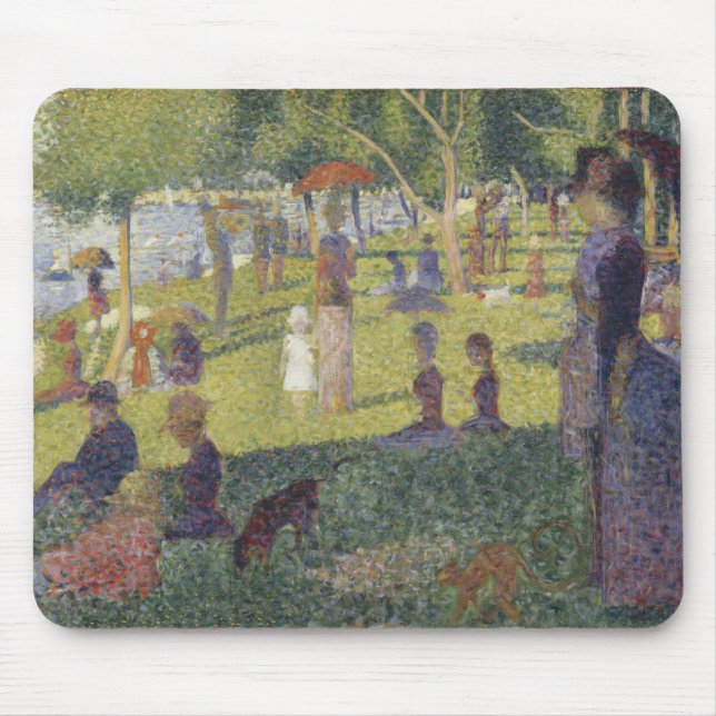 Tapis De Souris Mousepad dimanche après-midi île Grande Jatte (Devant)