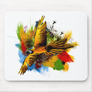 Tapis De Souris Mousepad d'oiseau d'ara