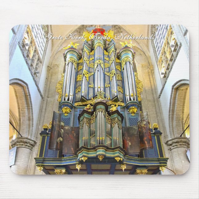 Tapis De Souris Mousepad d'organe de tuyau de Breda Grote Kerk (Devant)