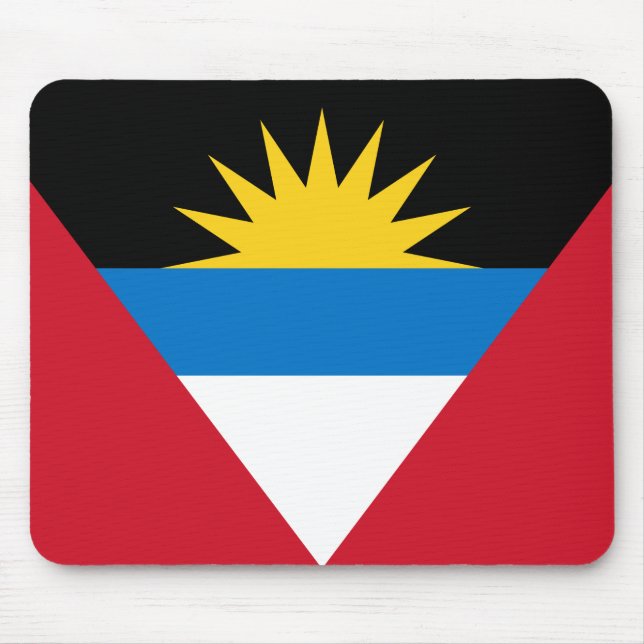 Tapis De Souris mousepad, drapeau antigua et barbuda (Devant)