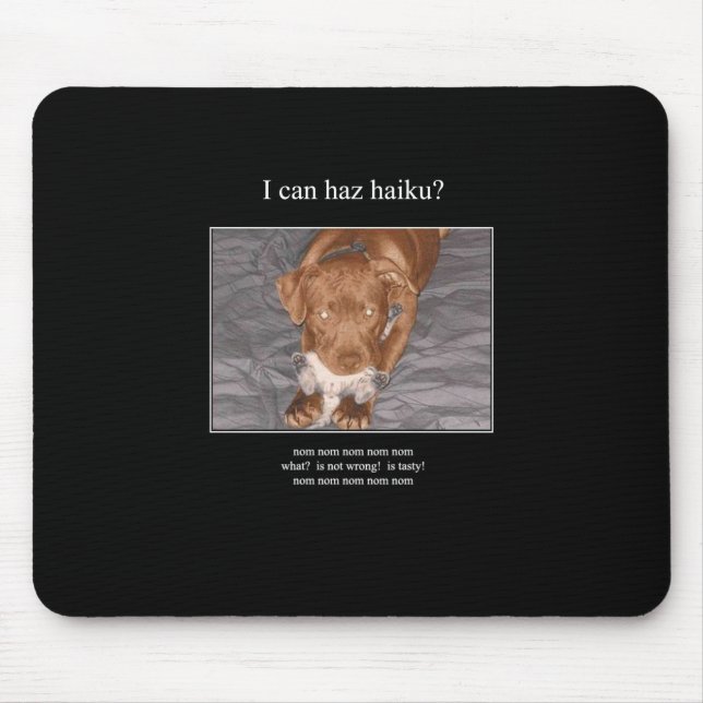 Tapis De Souris mousepad du chat 6 de haiku (Devant)