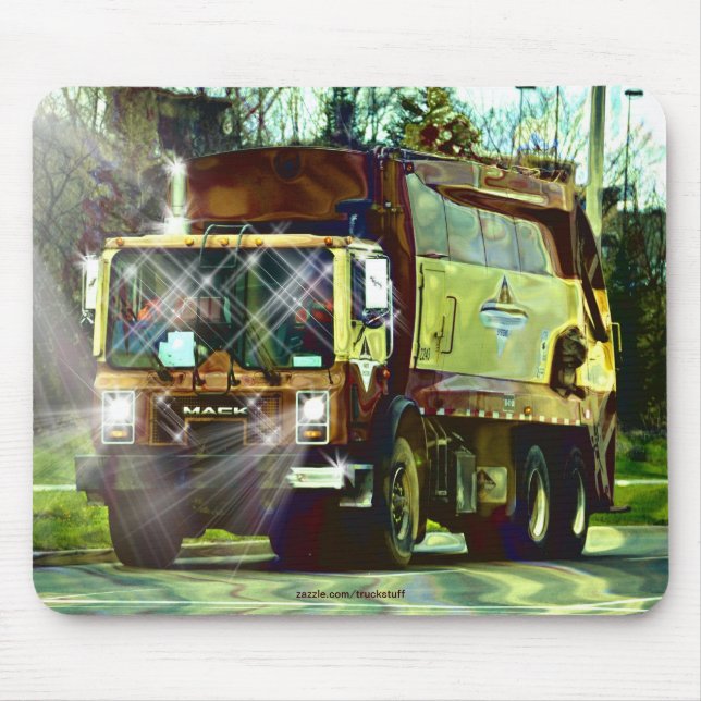 Tapis De Souris Mousepad du chauffeur de camion de décharge (Devant)