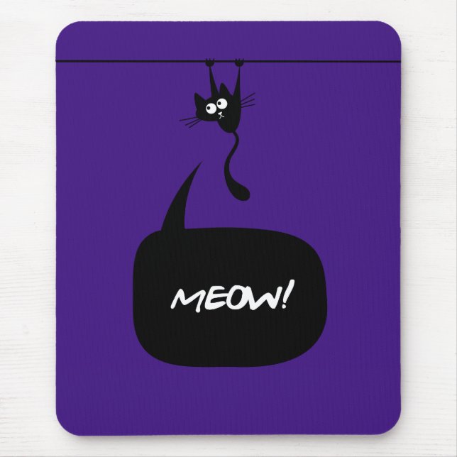 Tapis De Souris mousepad du pourpre 2 de minou de meow (Devant)