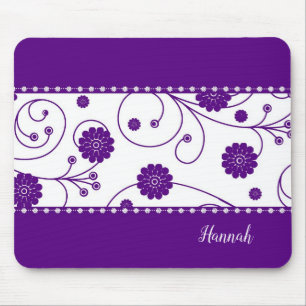 Tapis De Souris Mousepad en fleurs de bactéries