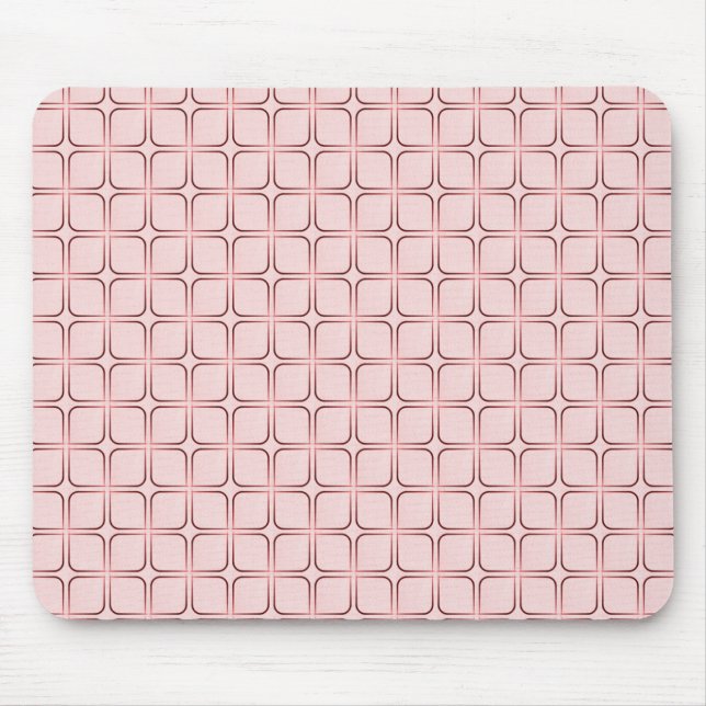 Tapis De Souris Mousepad Fab Rétro, Rose (Devant)