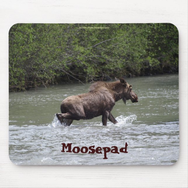 Tapis De Souris Mousepad Fantaisie de l'orignal canadien (Devant)
