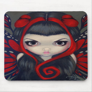 Tapis De Souris " Mousepad féerique rouge "grincheux