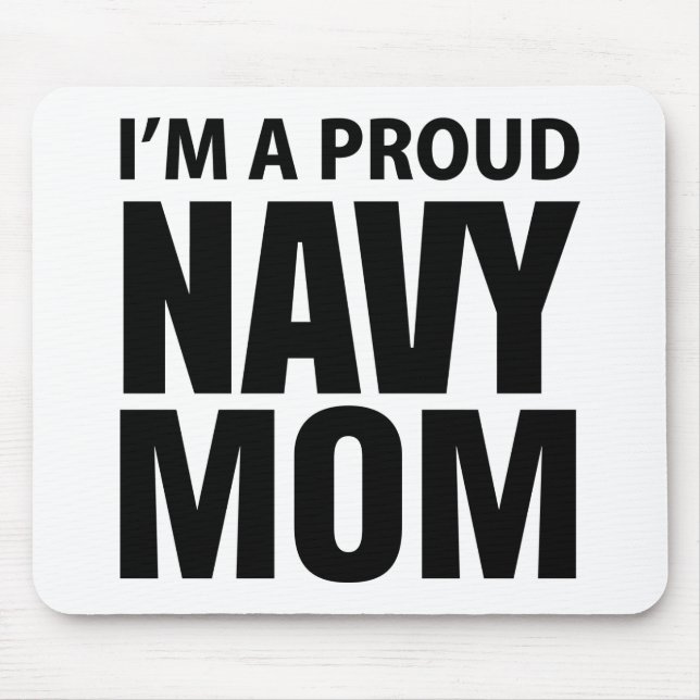 Tapis De Souris Mousepad fier de maman de marine (Devant)