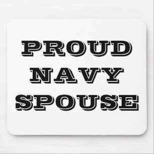 Tapis De Souris Mousepad fière épouse de la marine