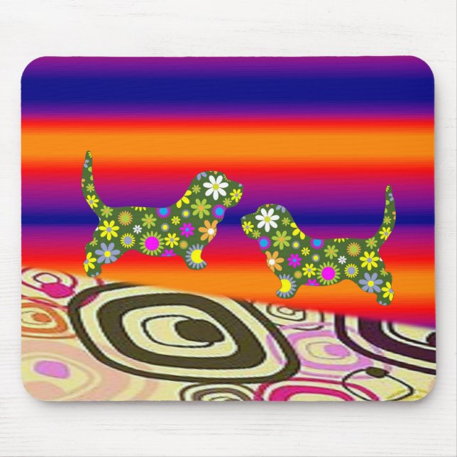 Tapis De Souris Mousepad Floral (Devant)
