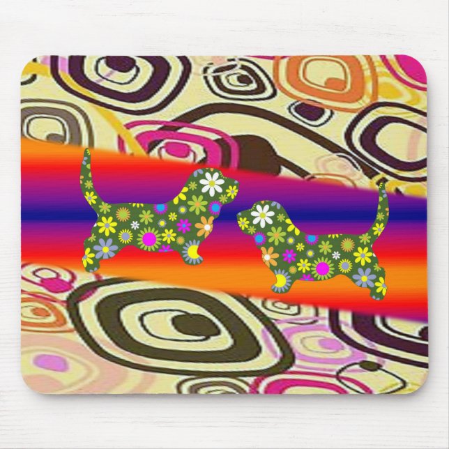 Tapis De Souris Mousepad Floral (Devant)