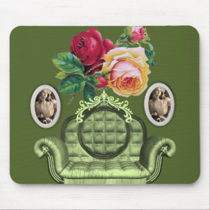 Tapis De Souris Mousepad Floral
