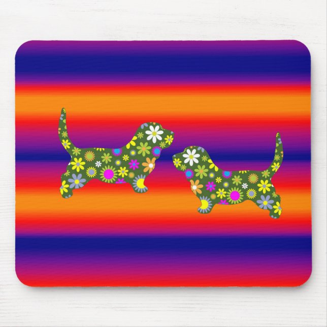 Tapis De Souris Mousepad Floral (Devant)