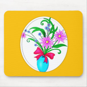 Tapis De Souris Mousepad Floral