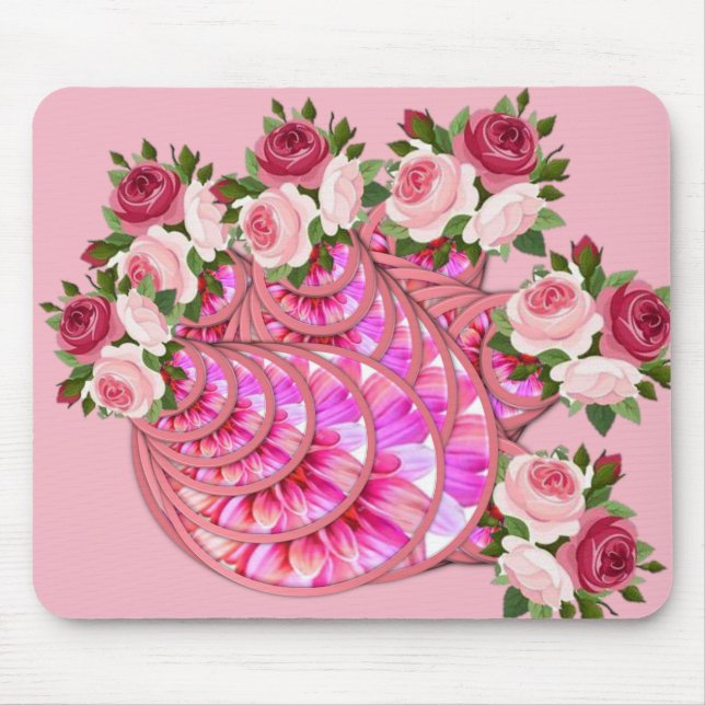 Tapis De Souris Mousepad Floral (Devant)