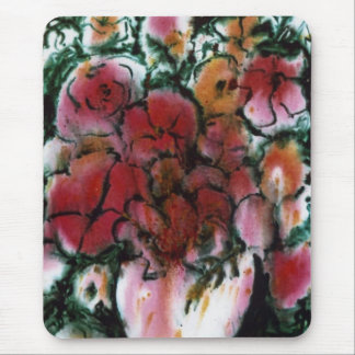 Tapis De Souris Mousepad floral "Vase rose"