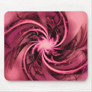 Tapis De Souris Mousepad Fractal Violet tordu et prune