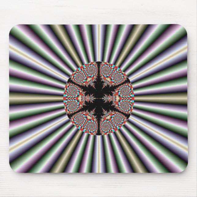 Tapis De Souris Mousepad fractionné d'argent et d'or (Devant)