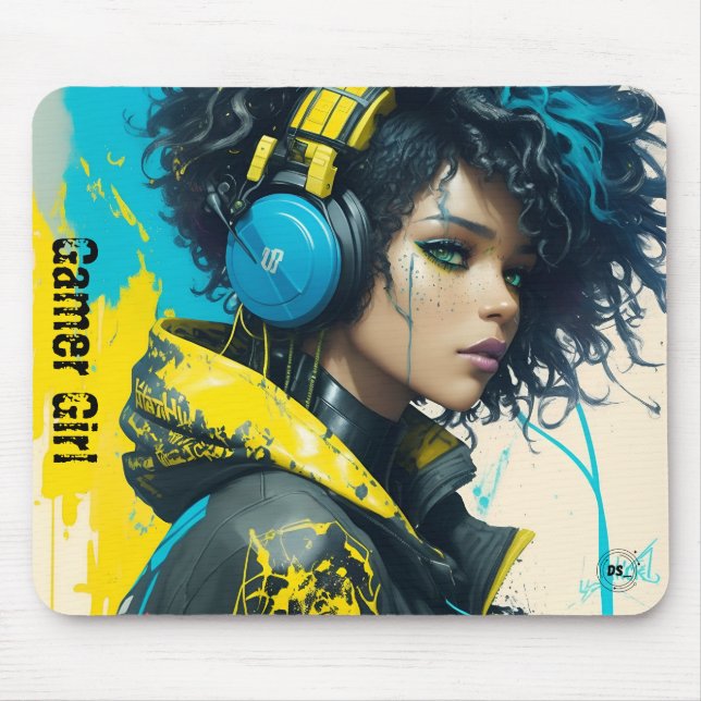 Tapis De Souris Mousepad Gamer Girl 02 (Devant)