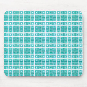Tapis De Souris Mousepad géométrique rétro, Turquoise