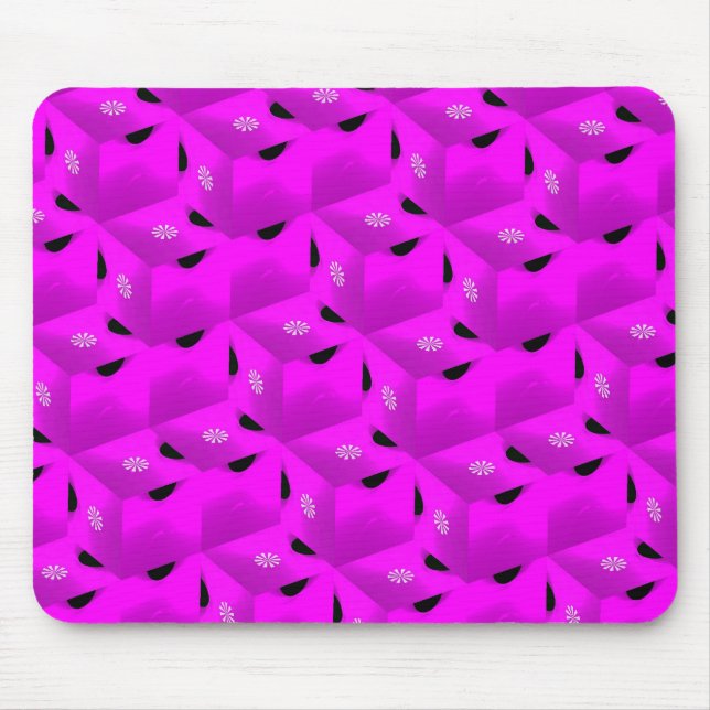 Tapis De Souris Mousepad glacé rose (Devant)