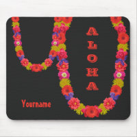 Mousepad hawaïen de coutume de Lei