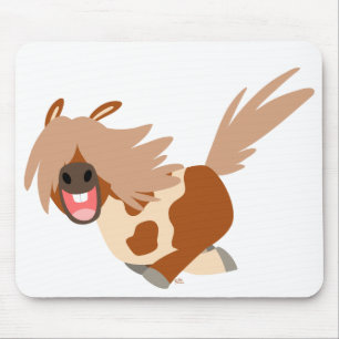 Tapis De Souris Mousepad heureux de poney de Pinto de bande