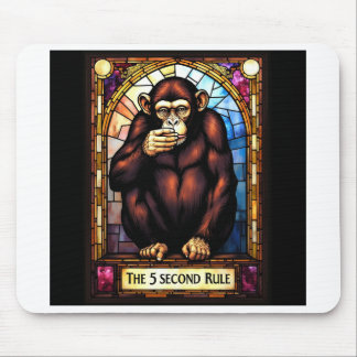Tapis De Souris mousepad humoristique. 5 seconde règle