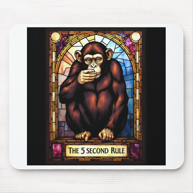 Tapis De Souris mousepad humoristique. 5 seconde règle (Devant)