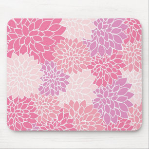 Tapis De Souris Mousepad imprimé rose floral