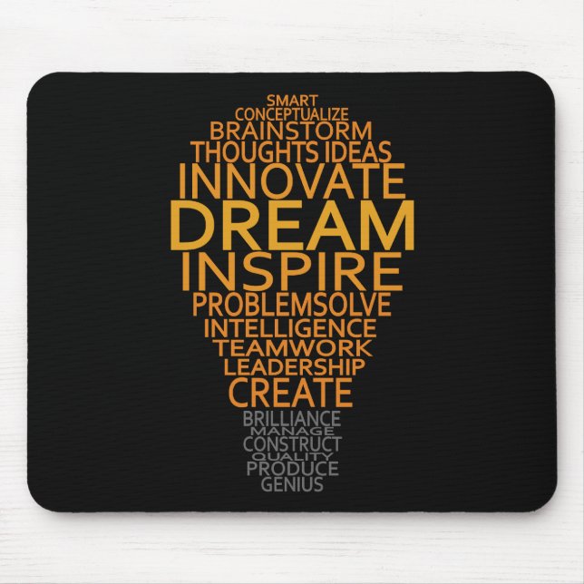 Tapis De Souris Mousepad inspiré de coutume d'ampoule (Devant)