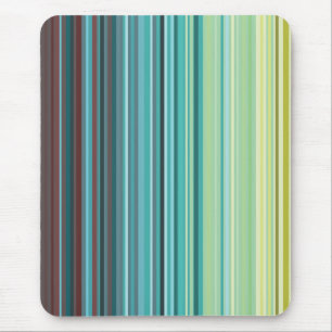 Tapis De Souris Mousepad jaune, vert, bleu et Brown de rayures