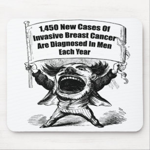 Tapis De Souris Mousepad - le cancer du sein des hommes