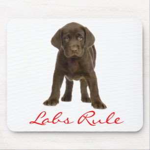 Tapis De Souris Mousepad, le chien coquelicot du Labrador rétrifi