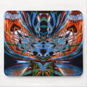 Tapis De Souris Mousepad, libellule psychédélique